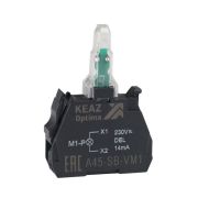 Блок световой OptiSignal D22 A45-SB-VM3 зел. 110-230 В AC/DC с защитой от наводок ZBVM3 КЭАЗ 362250